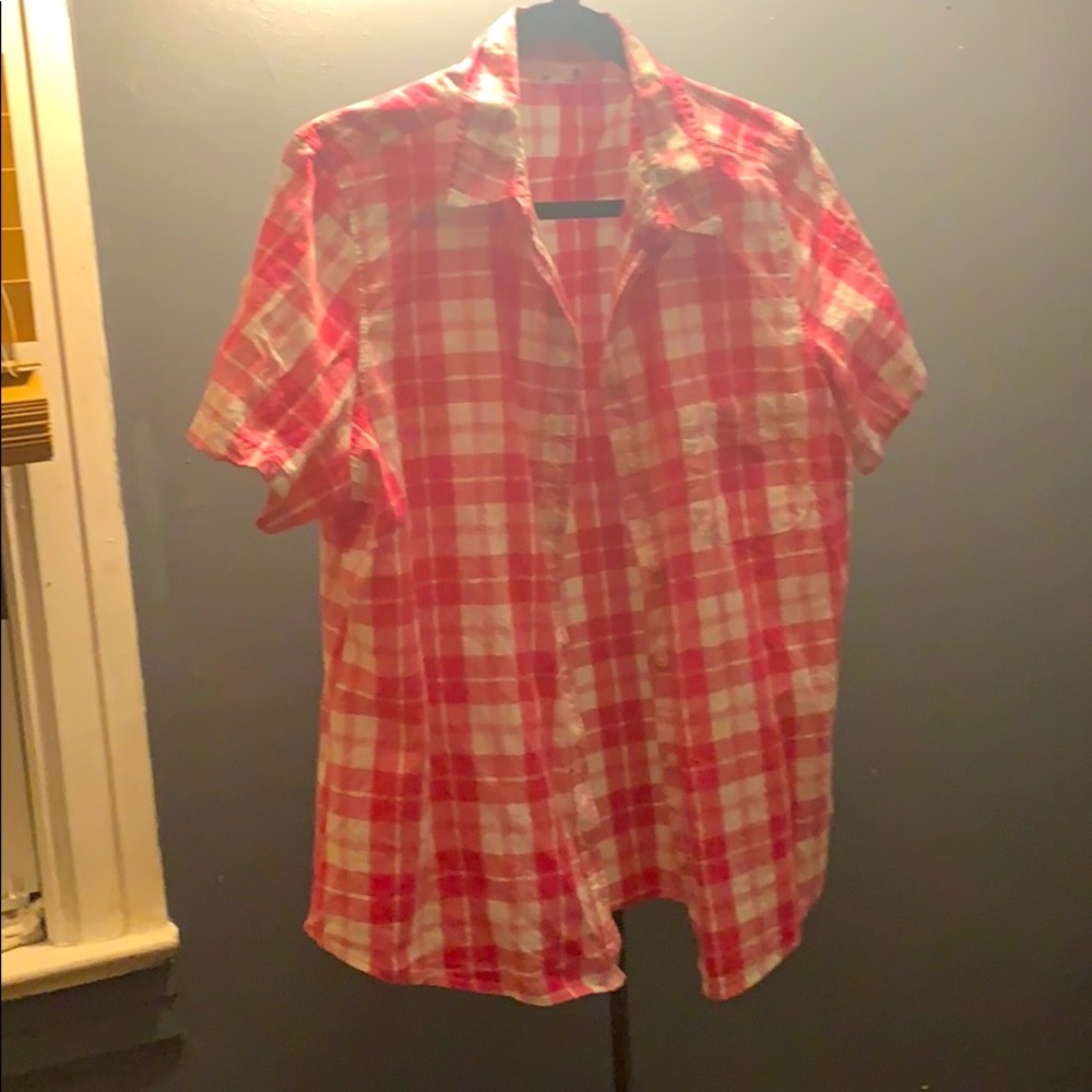 RIDERS flannel pink tee shirt (used once or twice)